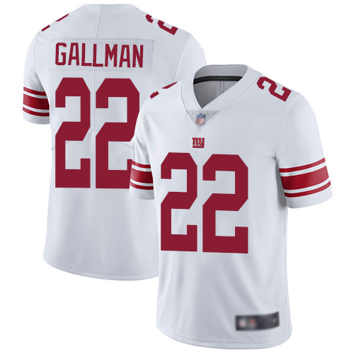 Men New York Giants #22 Wayne Gallman White Vapor Untouchable Limited Player Football NFL Jersey